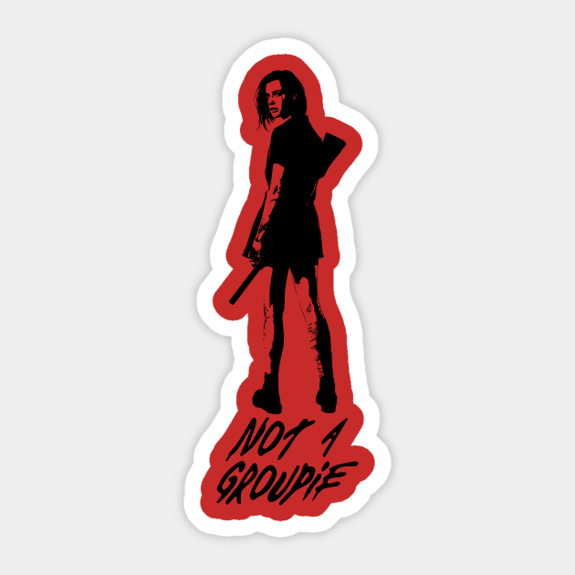 Not a Groupie (Glas) Sticker by amon_tees